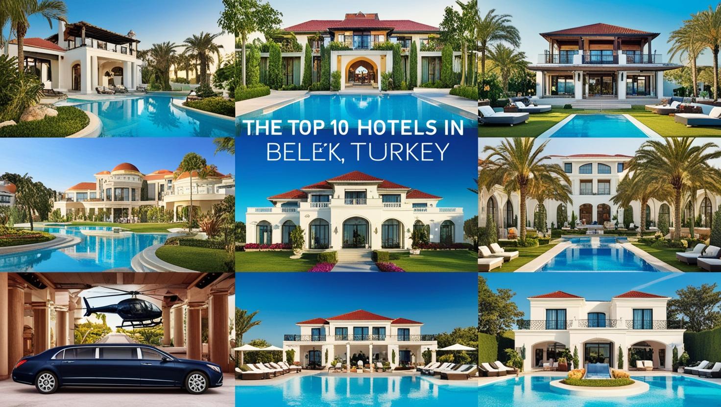 Top 10 Hotels in Belek and Comfortable Vacation with VIP Transfer Services